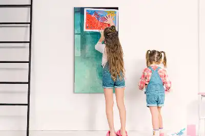 Tablica magnetyczna z pisakiem wzór morska abstrakcja