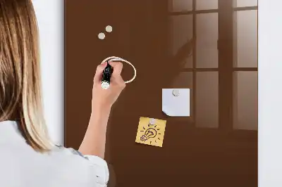 Tablica magnetyczna do rysowania w brązowym kolorze