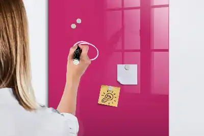 Tablica magnetyczna do rysowania w intensywnym różowym kolorze