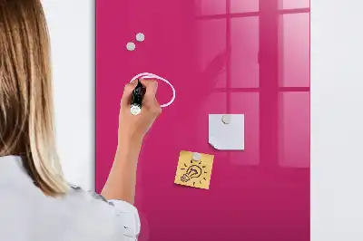 Tablica magnetyczna do rysowania w intensywnym różowym kolorze