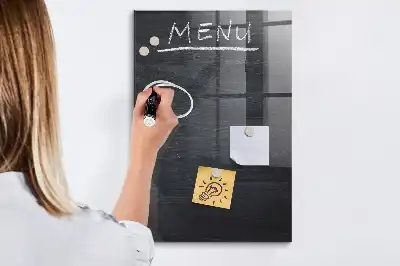 Tablica magnetyczna do rysowania w formie menu