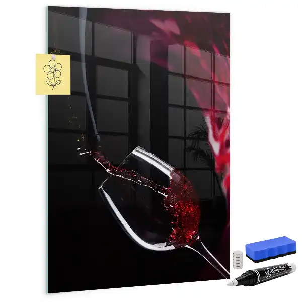 Tablica magnetyczna do rysowania wzór rozlane wino