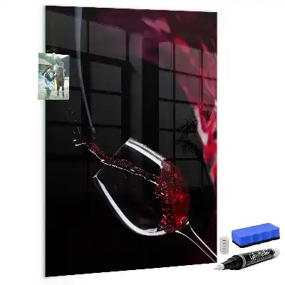 Tablica magnetyczna do rysowania wzór rozlane wino