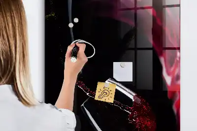Tablica magnetyczna do rysowania wzór rozlane wino