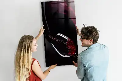 Tablica magnetyczna do rysowania wzór rozlane wino