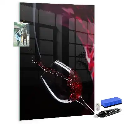Tablica magnetyczna do rysowania wzór rozlane wino