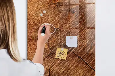 Tablica magnetyczna do rysowania w ciepłym odcieniu drewna