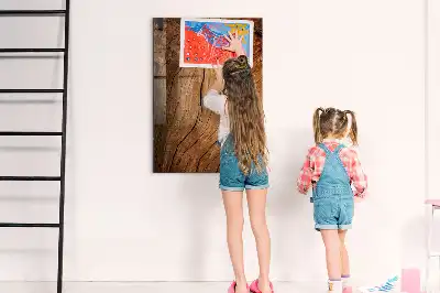 Tablica magnetyczna do rysowania wzór stare drewno