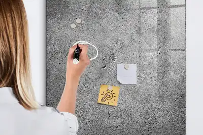 Tablica magnetyczna z pisakiem w kolorze betonu