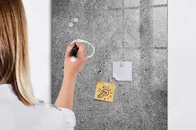 Tablica magnetyczna z pisakiem w kolorze betonu