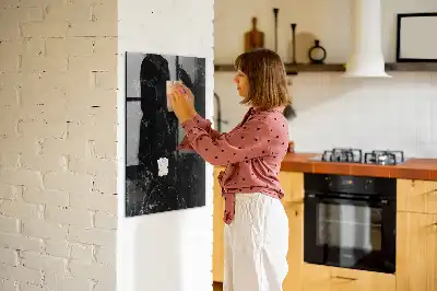 Tablica magnetyczna do rysowania w kolorze ciemnego marmuru