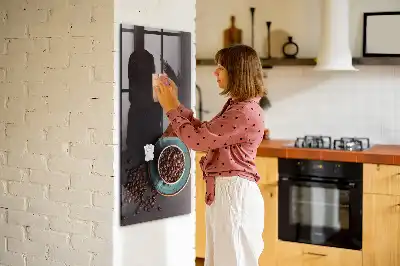 Tablica magnetyczna z pisakiem z ziarnami kawy
