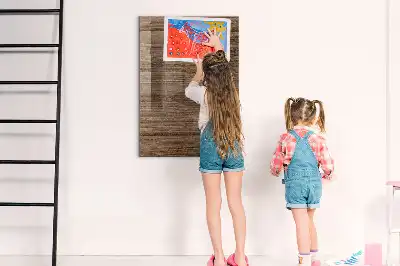 Tablica magnetyczna z pisakiem z drewnianą ramą