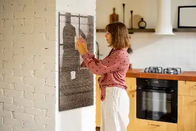 Tablica magnetyczna z pisakiem z drewnianą ramą