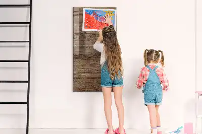 Tablica magnetyczna z pisakiem z drewnianą ramą