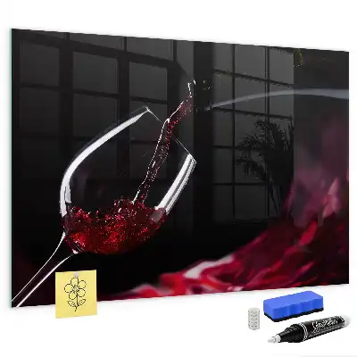Tablica magnetyczna suchościeralna w wersji wino