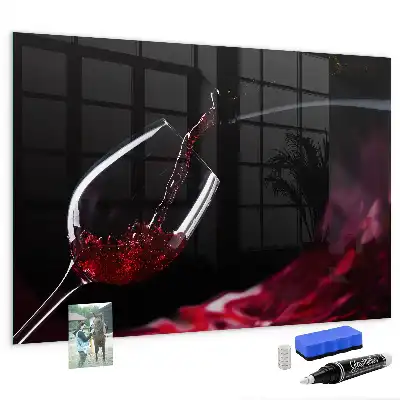 Tablica magnetyczna suchościeralna w wersji wino