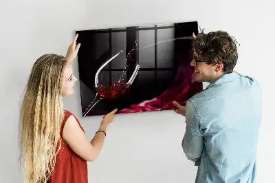 Tablica magnetyczna suchościeralna w wersji wino