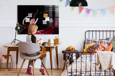 Tablica magnetyczna suchościeralna w wersji wino