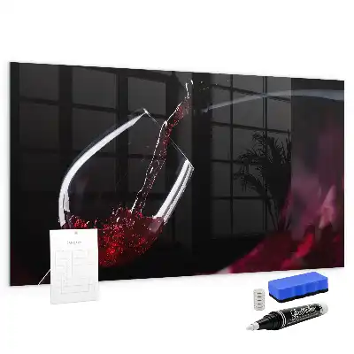 Tablica magnetyczna suchościeralna w wersji wino