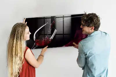 Tablica magnetyczna suchościeralna w wersji wino