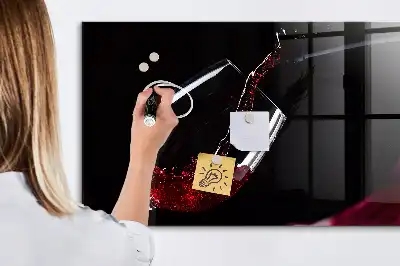 Tablica magnetyczna suchościeralna w wersji wino