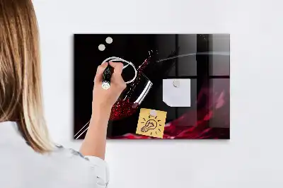 Tablica magnetyczna suchościeralna w wersji wino