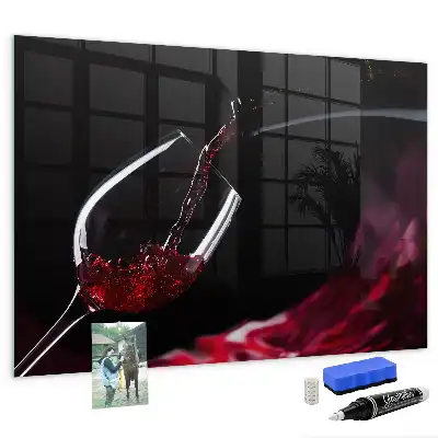 Tablica magnetyczna suchościeralna w wersji wino