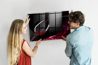 Tablica magnetyczna suchościeralna w wersji wino