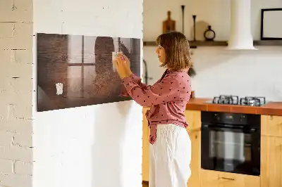Tablica magnetyczna do pisania w stylu starego drewna