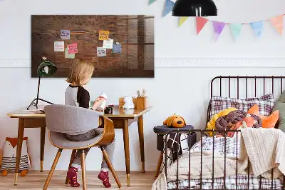 Tablica magnetyczna do pisania w stylu starego drewna