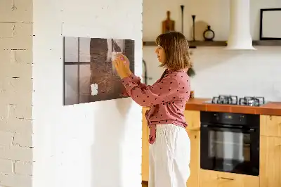 Tablica magnetyczna do pisania w stylu starego drewna