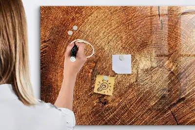 Tablica magnetyczna z nadrukiem starego pnia drzewa