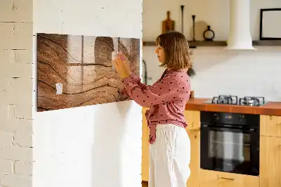 Tablica magnetyczna do pisania w kolorze starego drewna