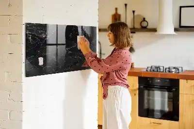 Tablica magnetyczna do pisania wzór czarny marmur
