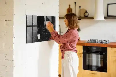 Tablica magnetyczna do pisania wzór czarny marmur
