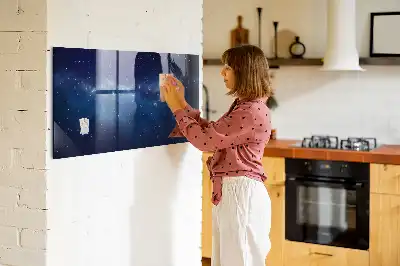 Tablica magnetyczna do pisania Ciemne niebo i gwiazdy