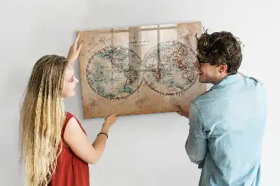 Mapa globu ziemskiego magnetyczna tablica do pisania