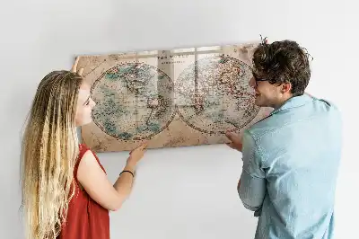Mapa globu ziemskiego magnetyczna tablica do pisania