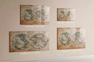 Mapa globu ziemskiego magnetyczna tablica do pisania