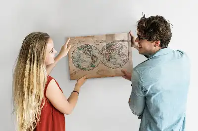 Mapa globu ziemskiego magnetyczna tablica do pisania