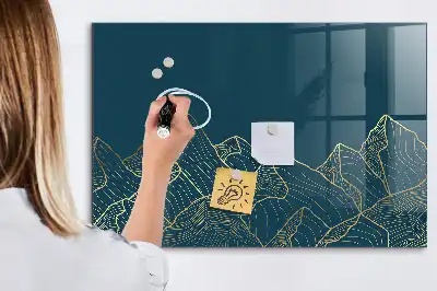 Tablica magnetyczna do pisania wzór szkic gór