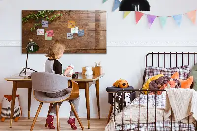 Tablica magnetyczna do pisania z ramą w stylu rustykalnego drewna
