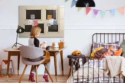 Tablica magnetyczna do pisania w ramce w stylu retro