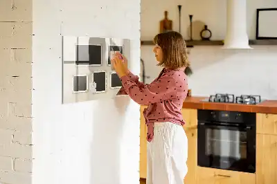 Tablica magnetyczna do pisania w ramce w stylu retro