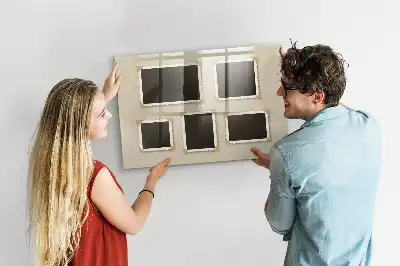 Tablica magnetyczna do pisania w ramce w stylu retro
