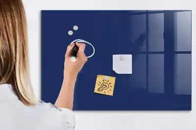 Tablica magnetyczna suchościeralna w kolorze niebieskim