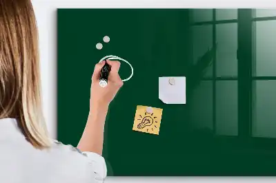 Tablica magnetyczna do pisania w kolorze zieleń butelkowa