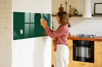Tablica magnetyczna do pisania w kolorze zieleń butelkowa