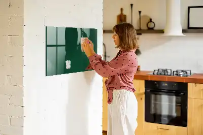 Tablica magnetyczna do pisania w kolorze zieleń butelkowa